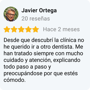 Opinión paciente dentista Ciudad Lineal Madrid