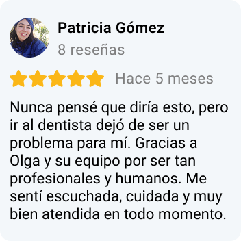 Reseña Google clínica dental Pueblo Nuevo