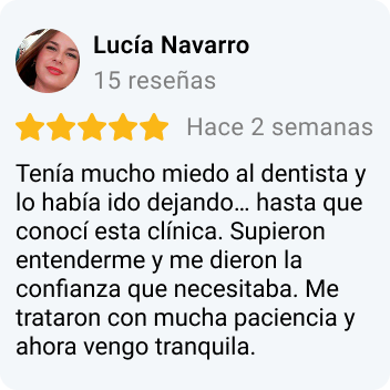 Reseña de paciente clínica dental Pueblo Nuevo Madrid